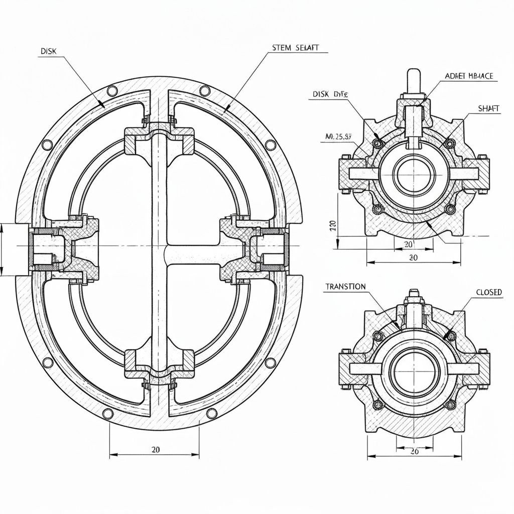 Butterfly Valve Cross-Section
